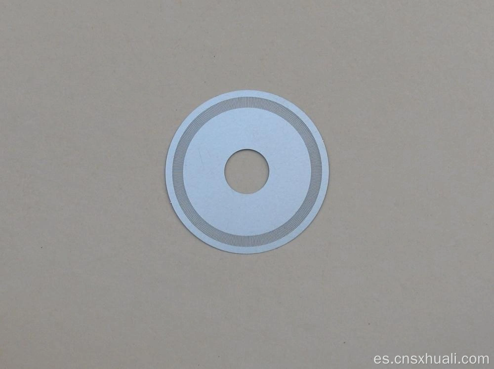 Partes del codificador Disco del codificador de forma plana