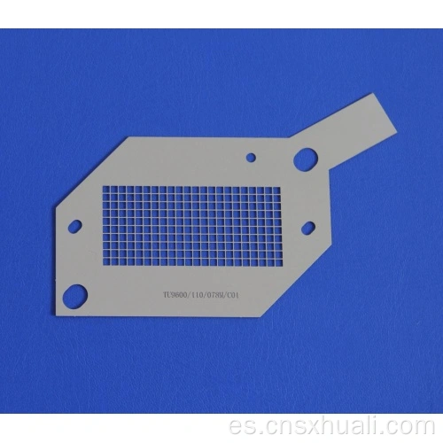 Placa de máscara de espesor de alto precisión de 0.3 mm Piece de rejilla